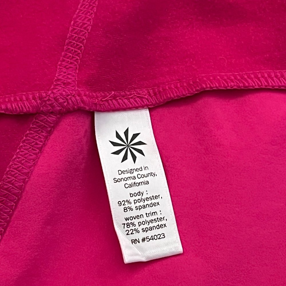 Athleta Womens Turtleneck XXS Pink Plush Tech 3.0 Mock Neck 1/2 Zip Pullover - Picture 15 of 16